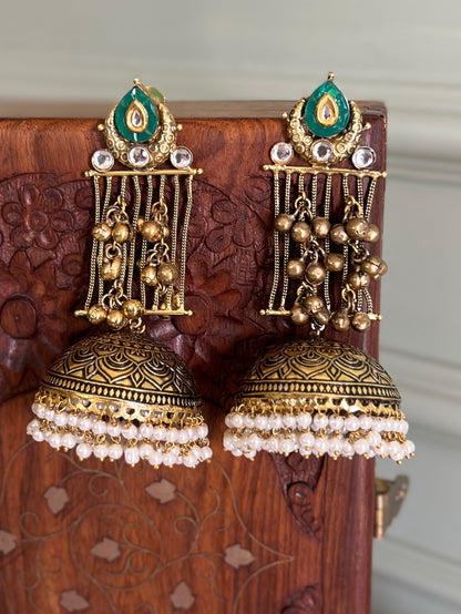 Rooh Jhumka Earrings DB-GP21800Z2