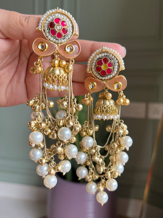 Mira Pachi Kundan Dangler Earrings DB-GP17402Z2