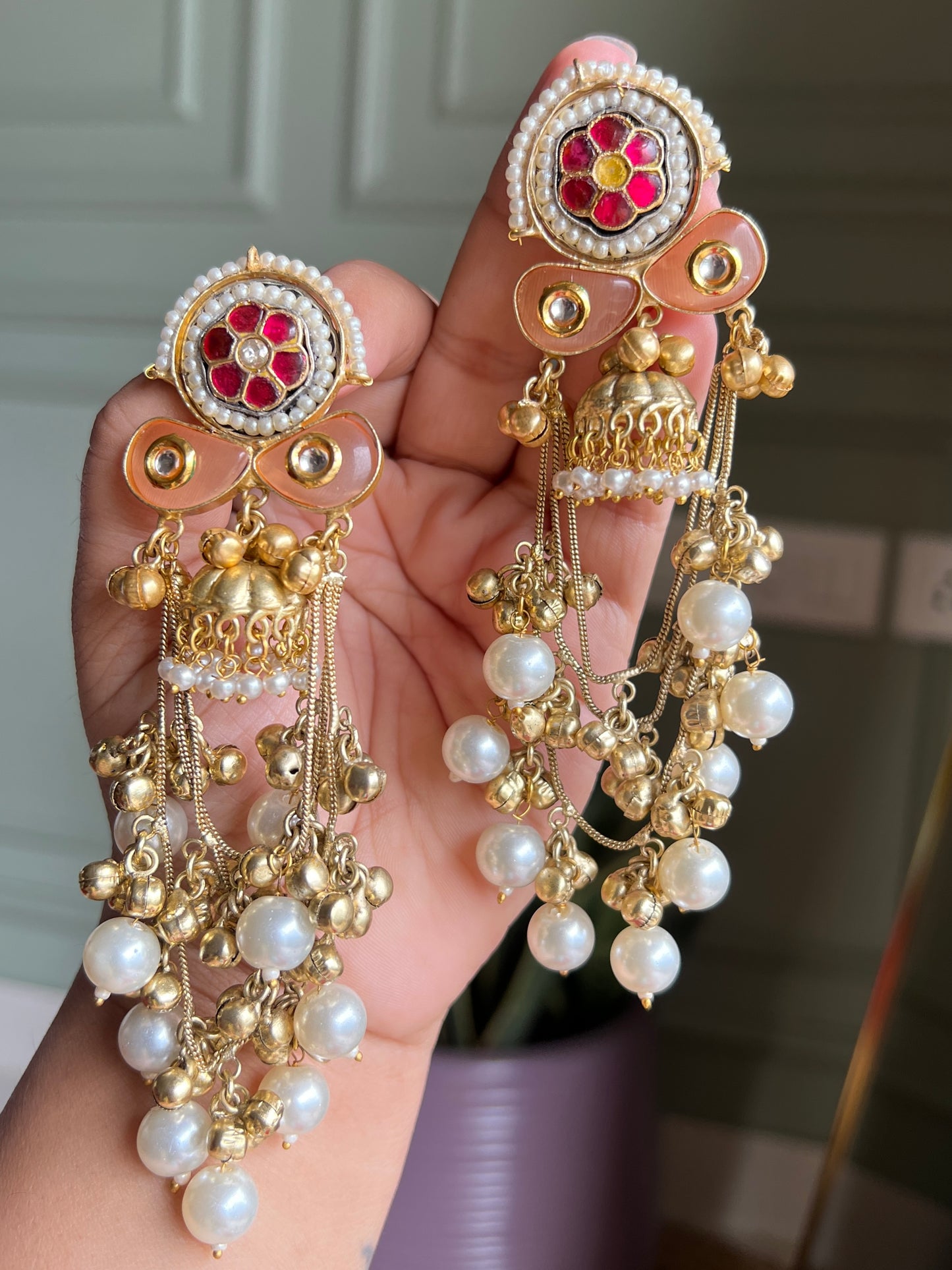 Mira Pachi Kundan Dangler Earrings DB-GP17402Z2