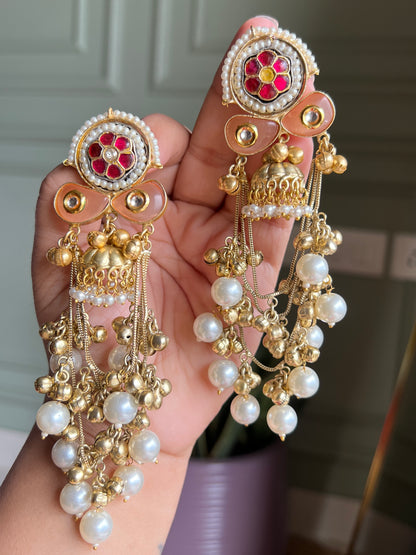 Mira Pachi Kundan Dangler Earrings DB-GP17402Z2