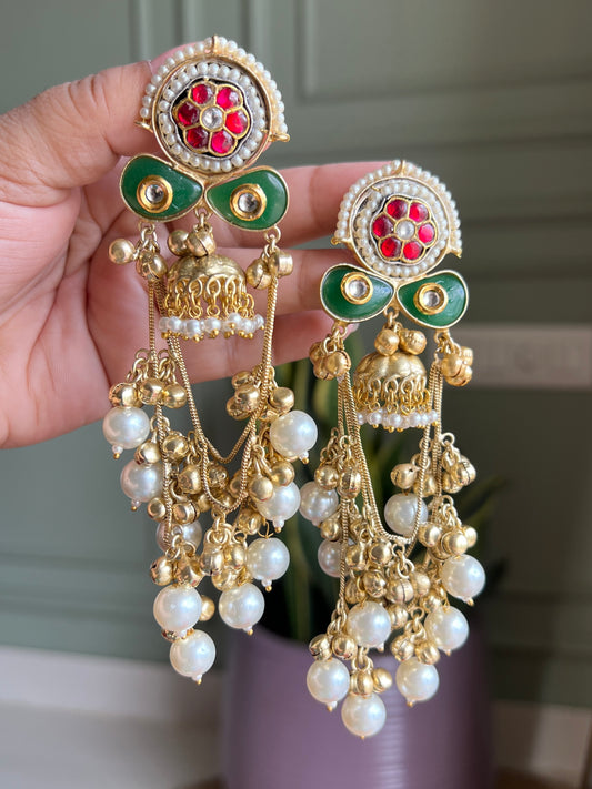 Mira Pachi Kundan Dangler Earrings DB-GP17402Z2