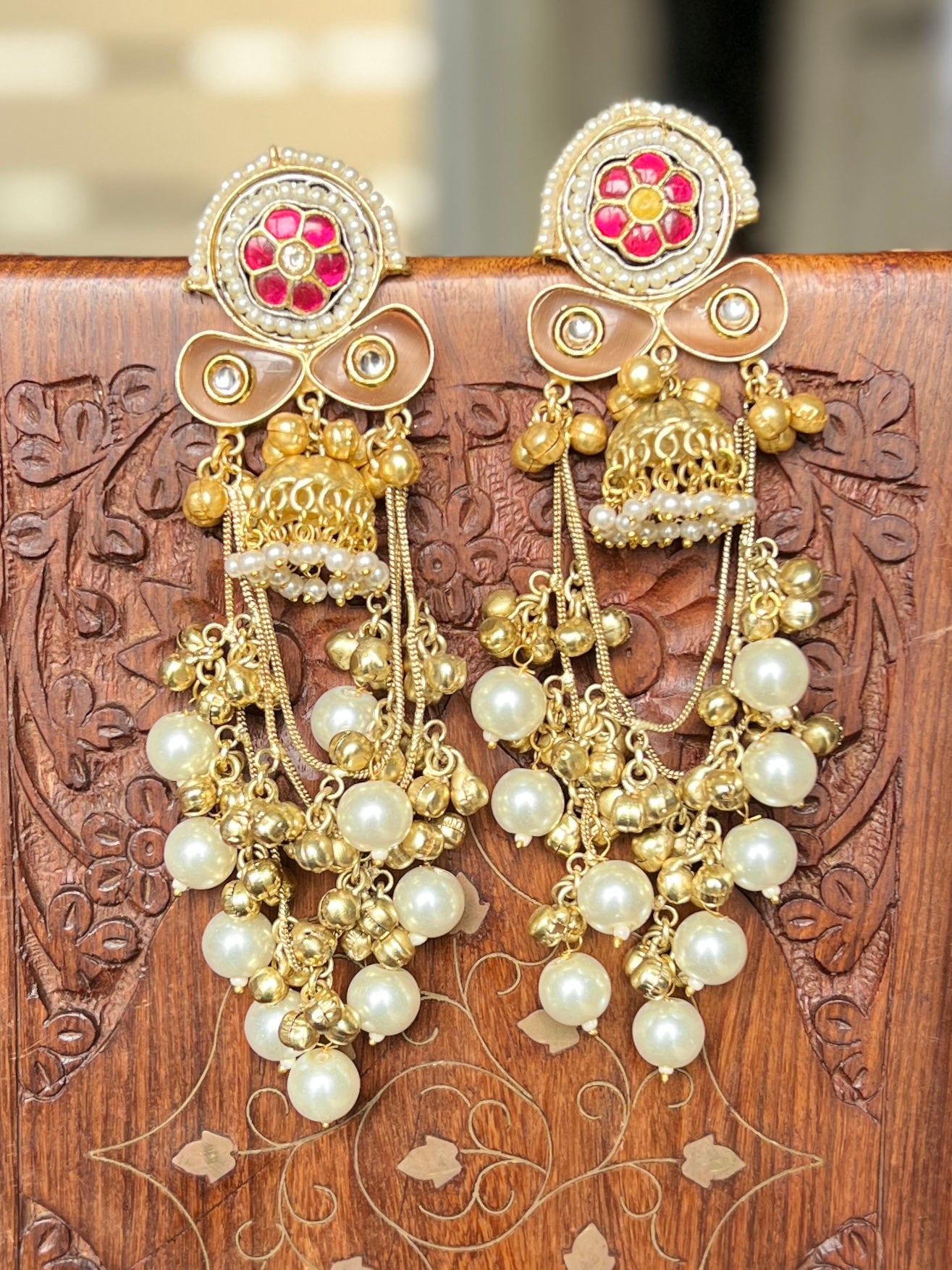 Mira Pachi Kundan Dangler Earrings DB-GP17402Z2