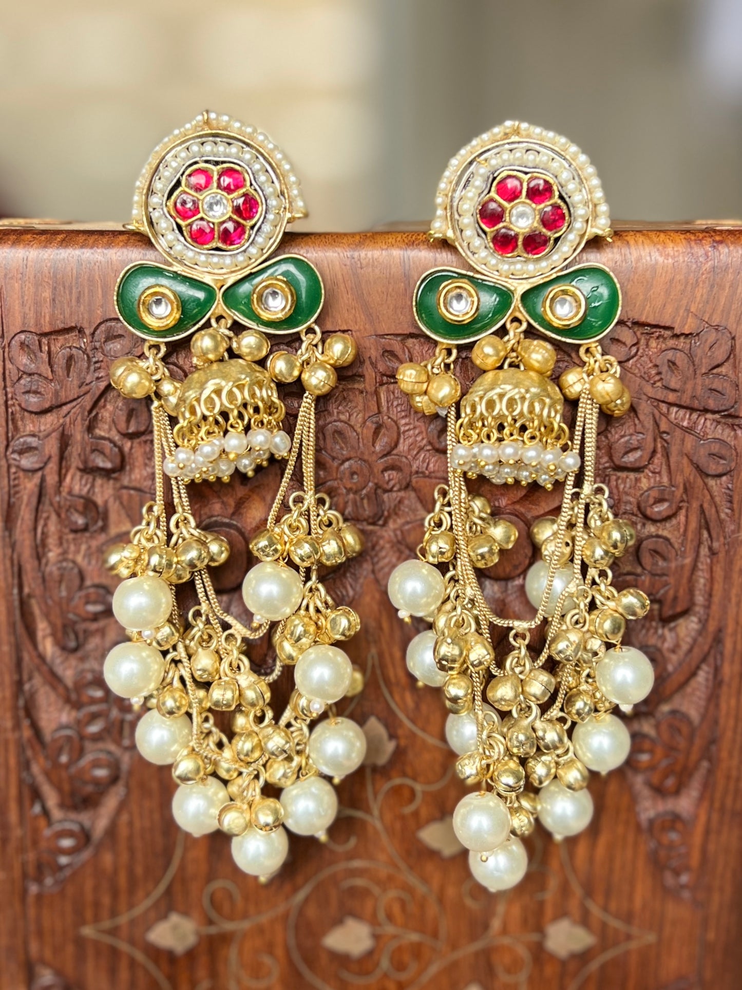 Mira Pachi Kundan Dangler Earrings DB-GP17402Z2