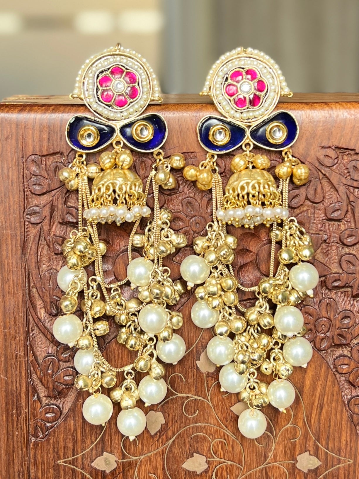Mira Pachi Kundan Dangler Earrings DB-GP17402Z2