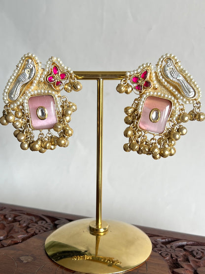 Navya Pachi kundan Big Studs DB-GP12502Z2