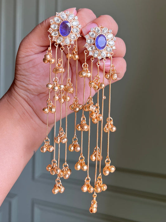 Tanishka Lavender Kashmiri Earrings DB-GP117001Z2