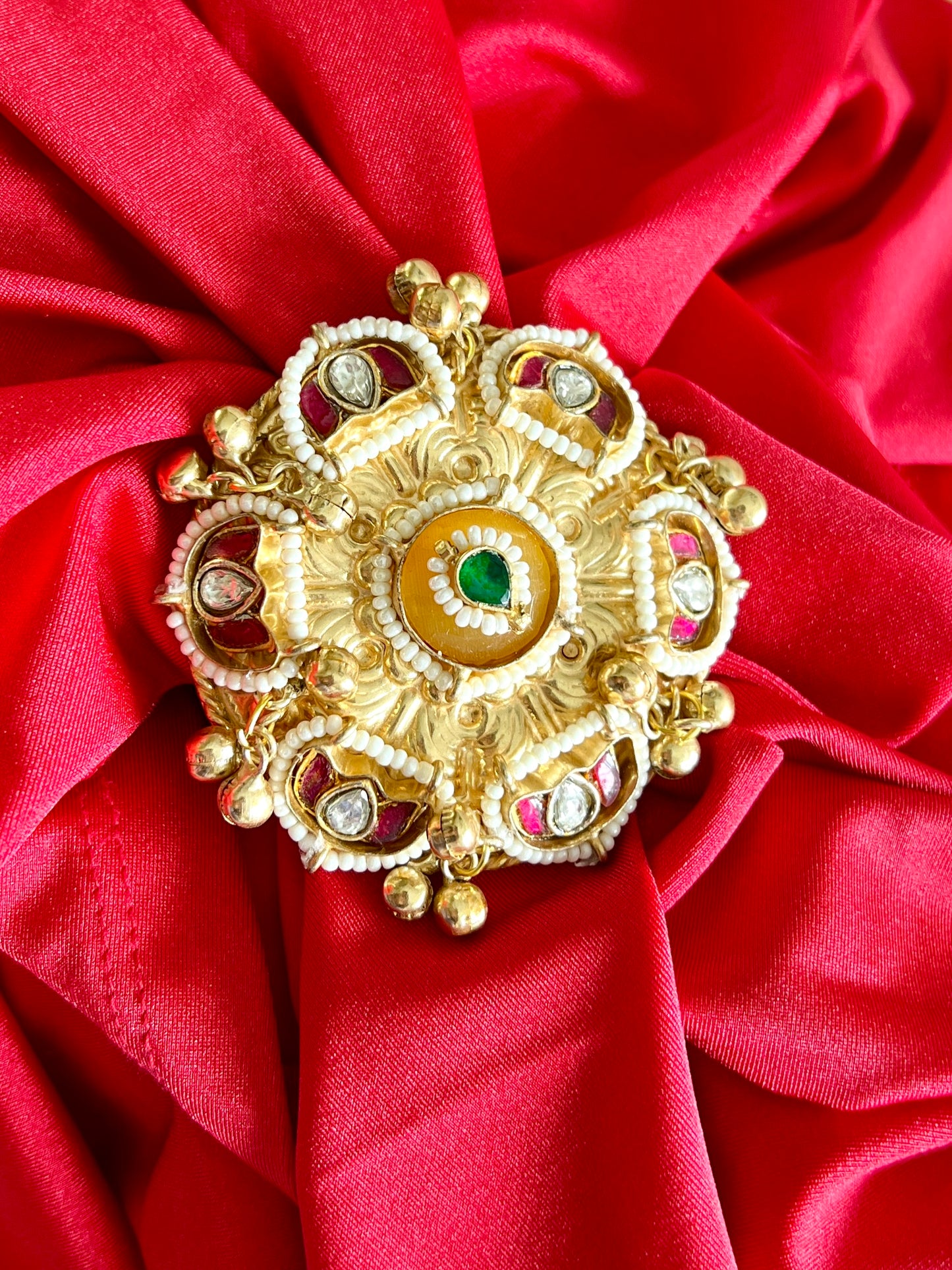 Tarini Kundan Statement Ring DB-GP113601Z2