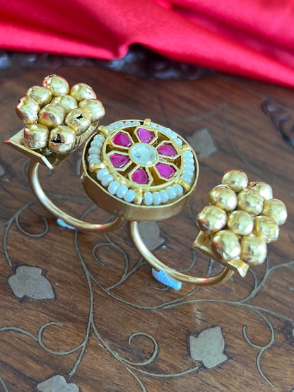Nandini Kundan Golden Ring DB-GP1600Z2