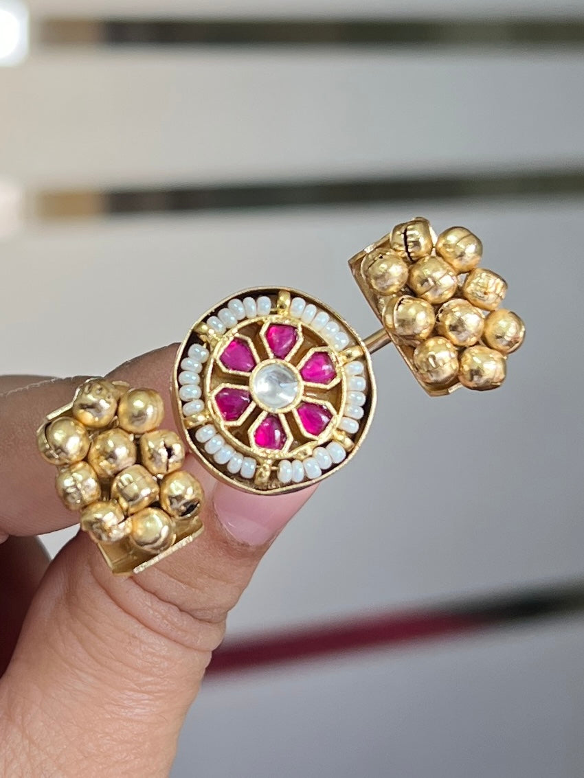 Nandini Kundan Golden Ring DB-GP1600Z2