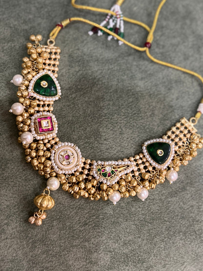Niharika Fusion Jadau Necklace DB-GP142001Z2