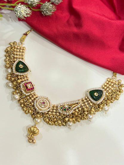 Niharika Fusion Jadau Necklace DB-GP142001Z2