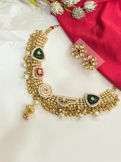 Niharika Fusion Jadau Necklace DB-GP142001Z2