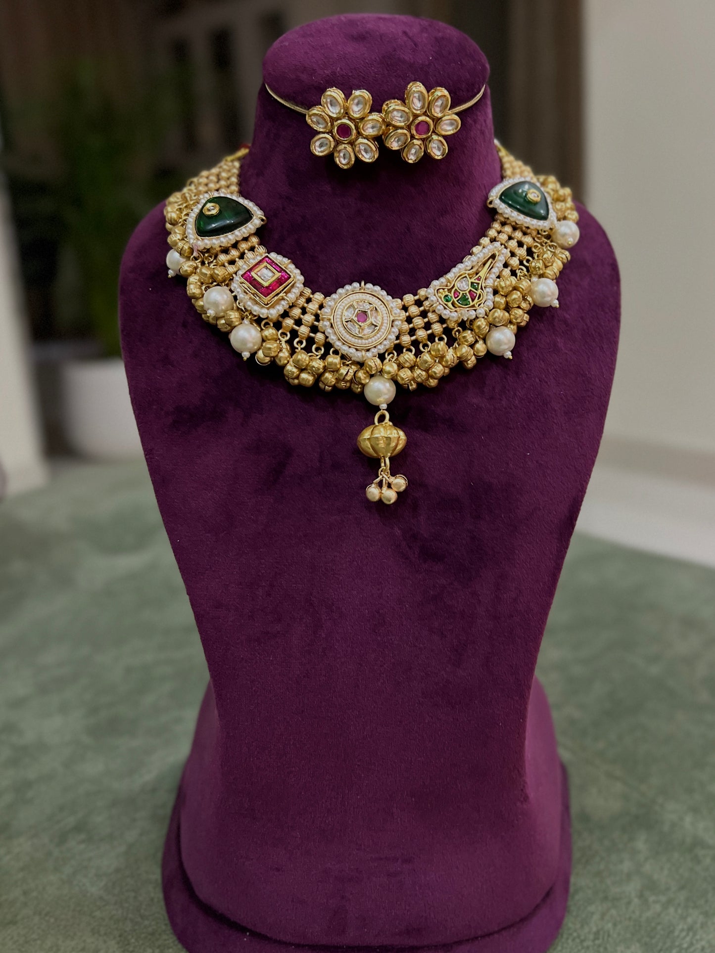 Niharika Fusion Jadau Necklace DB-GP142001Z2