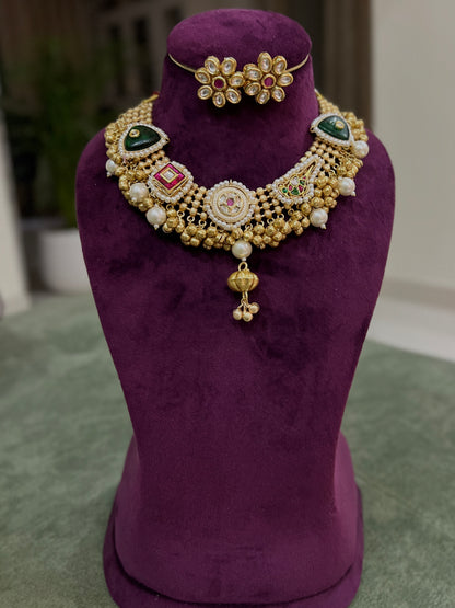 Niharika Fusion Jadau Necklace DB-GP142001Z2