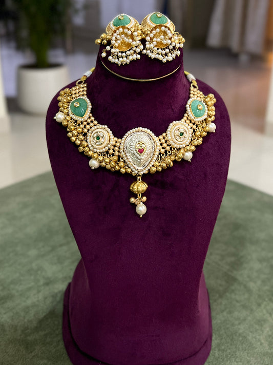 Vasundhara Fusion Jadau Necklace DB-GP142001Z2