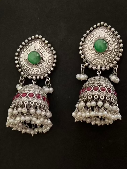 SILVER REPLICA SUFIA JHUMKA DB-SR1800Z2