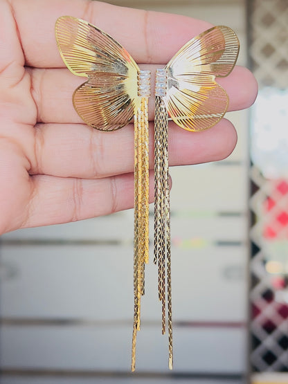 Golden Butterfly Earrings DB-GP1900Z2