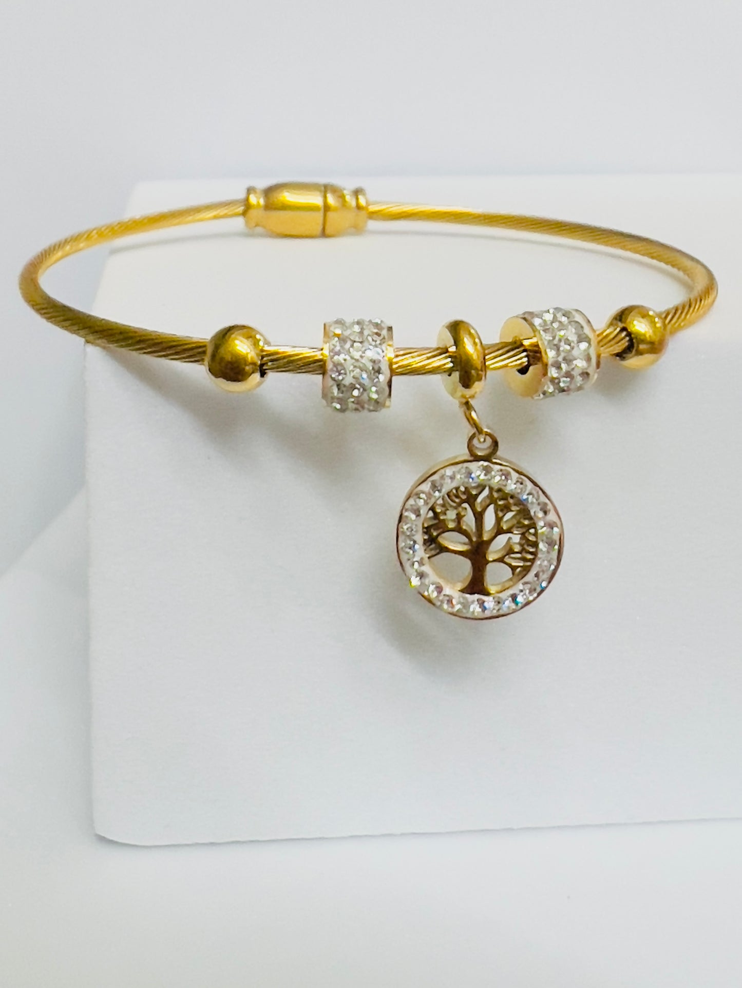 Ashley Tree of Life Bangle Bracelet