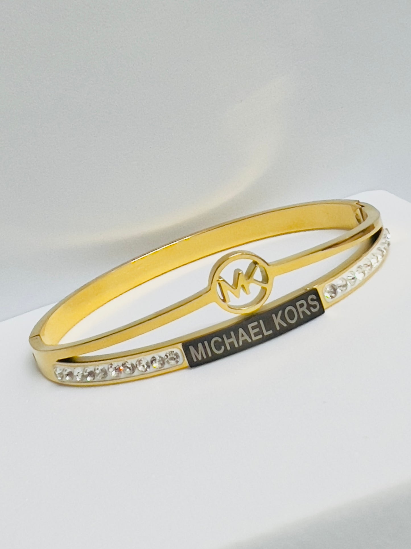 Maria Zircon inlaid bangle Bracelet