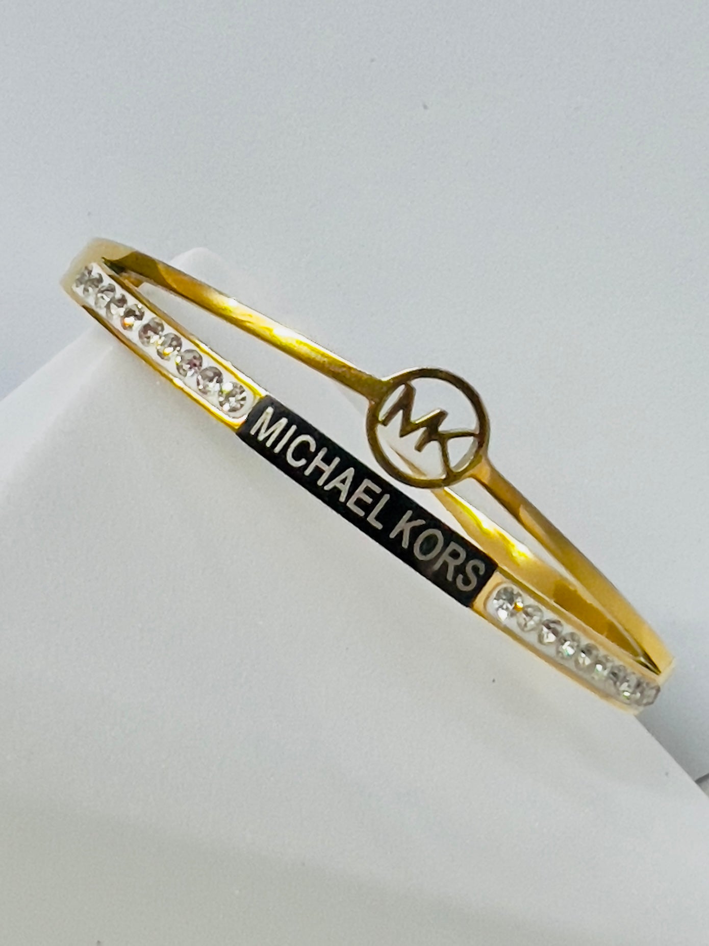 Maria Zircon inlaid bangle Bracelet