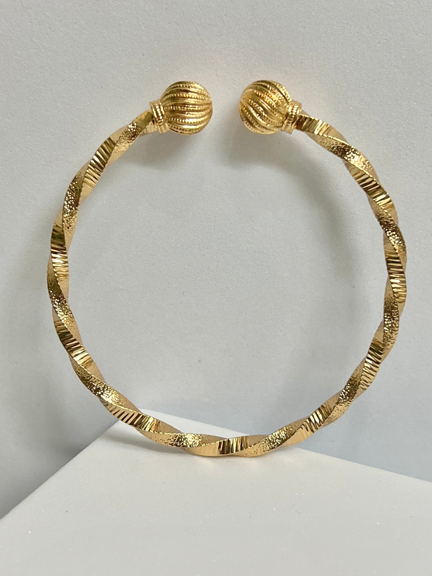 Liza Gold plated Bangle Bracelet