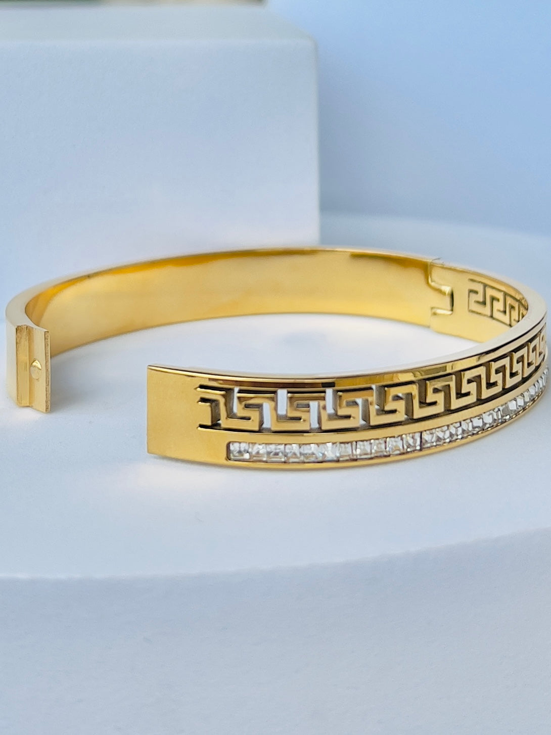 Anna Zircon Bangle Bracelet