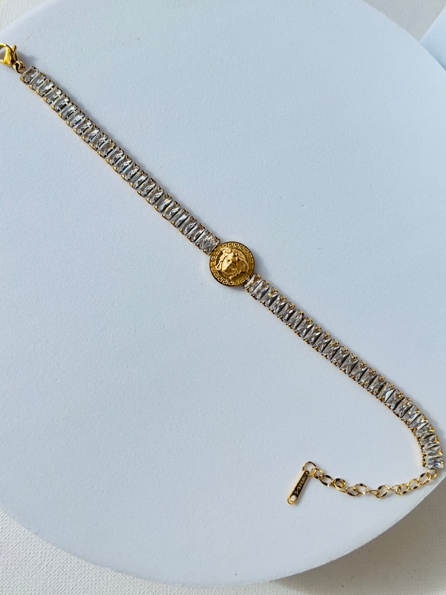 Suzan Tiger Motifs Crystal Bracelet