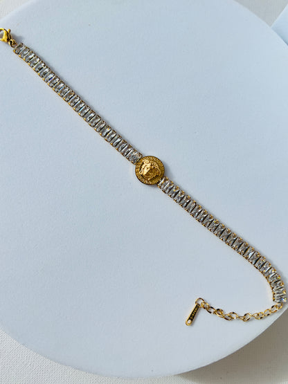 Suzan Tiger Motifs Crystal Bracelet
