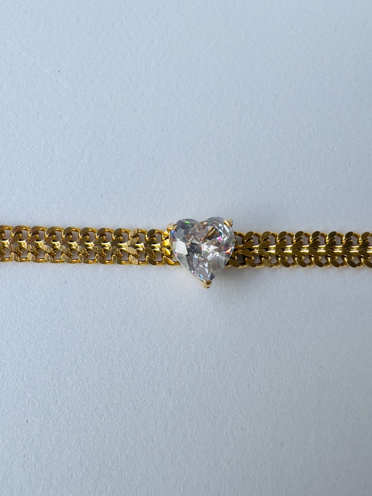 Rihanna Heart Shape Zircon Bracelet