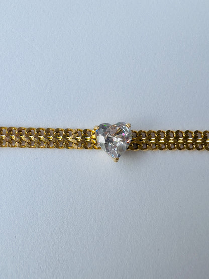 Rihanna Heart Shape Zircon Bracelet