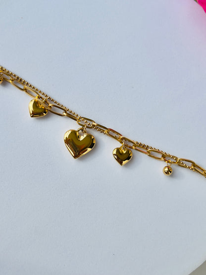 Samaira Hearts Layered Bracelet