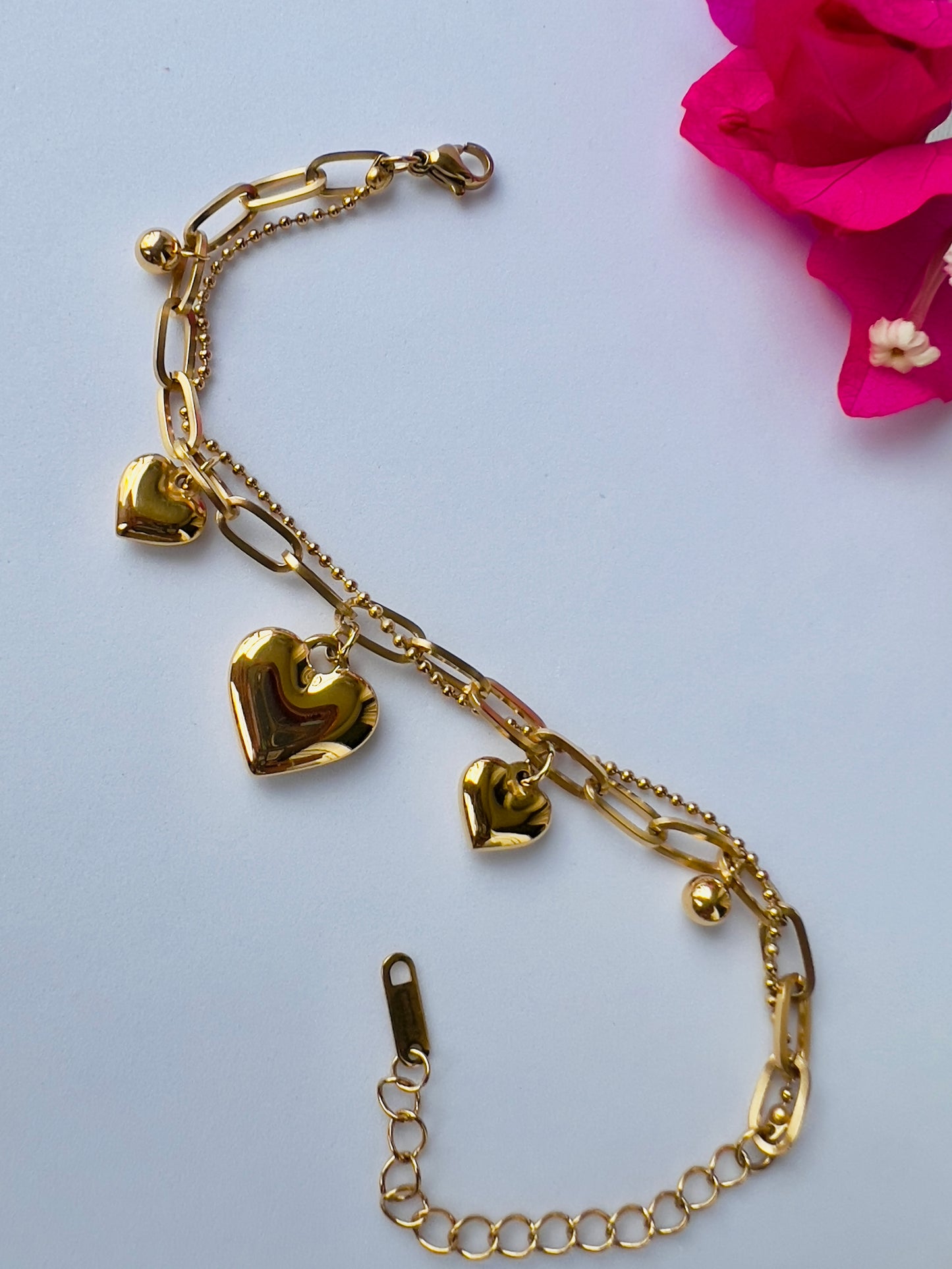 Samaira Hearts Layered Bracelet