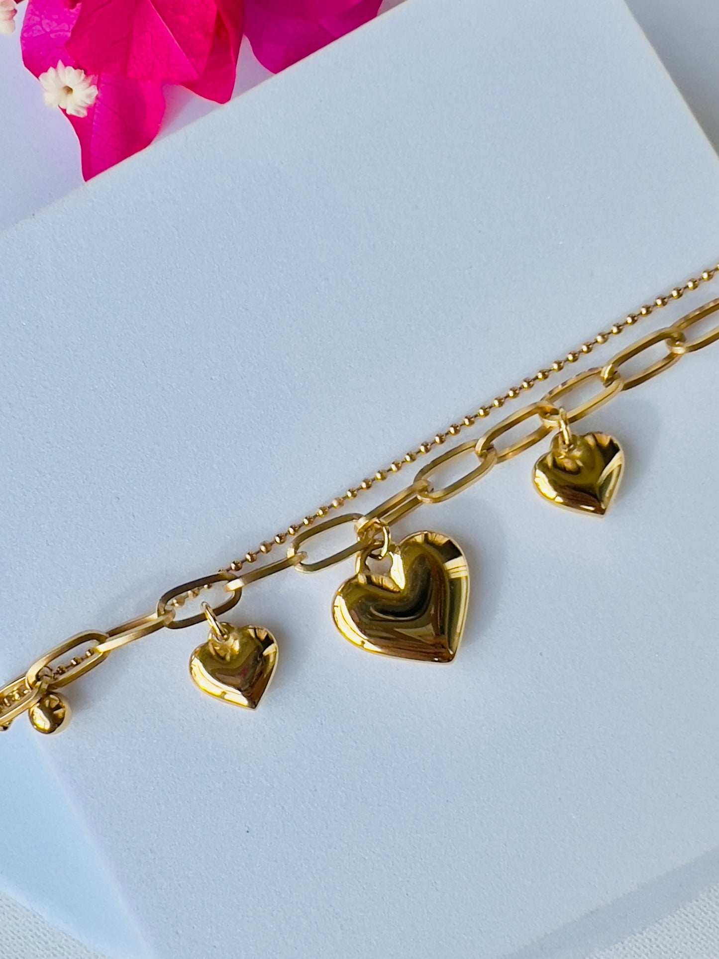 Samaira Hearts Layered Bracelet