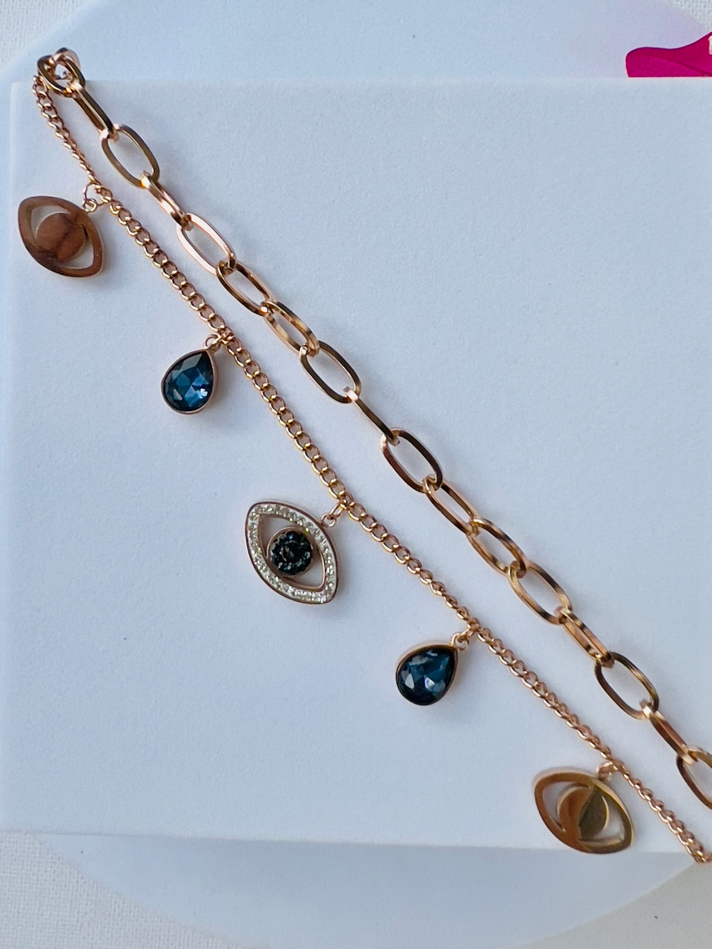 Suzi Rose Gold Charm Bracelet