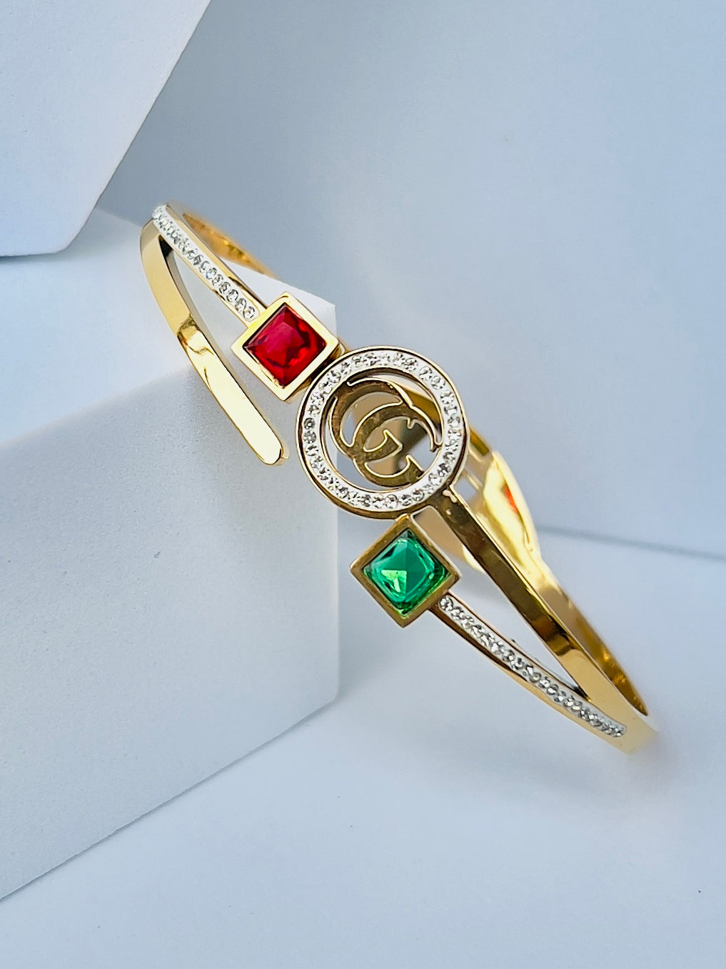 Ruse Crystal Bangle Bracelet