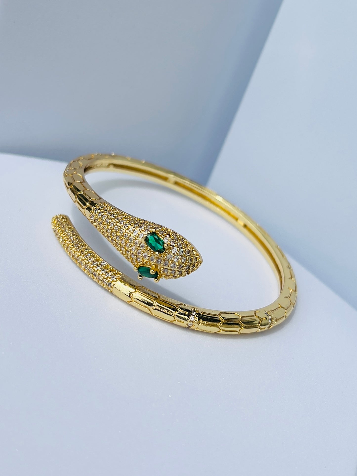 Emerald Eyes Luxury Serpenti Bracelet