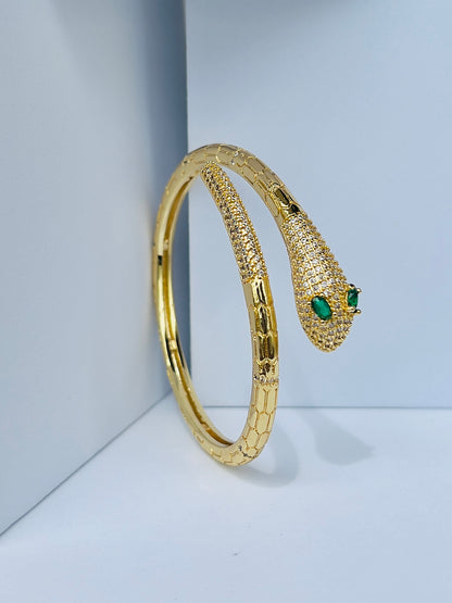 Emerald Eyes Luxury Serpenti Bracelet