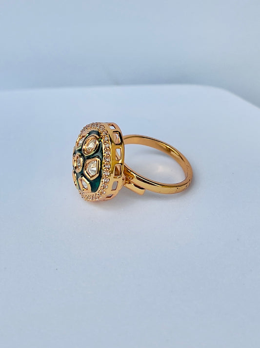 Raahi Kundan Ring DB-GP1500Z2