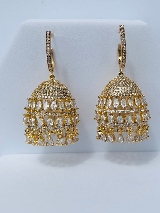 Amaira Diamond Golden Jhumka DB-AD120502Z