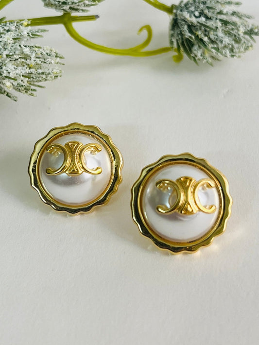 CHANEL GOLD STUD EARRINGS DB-GP2400Z2