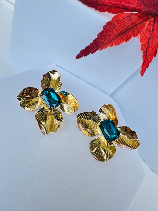 RUHI FLOWER PATTERN STUDS DB-GP19002Z