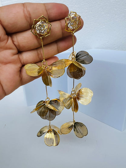 Flower Petals Dangler Earring DB-GP1850Z2