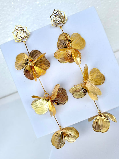 Flower Petals Dangler Earring DB-GP1850Z2