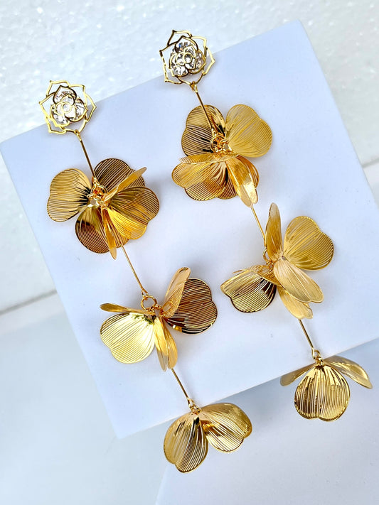 Flower Petals Dangler Earring DB-GP1850Z2