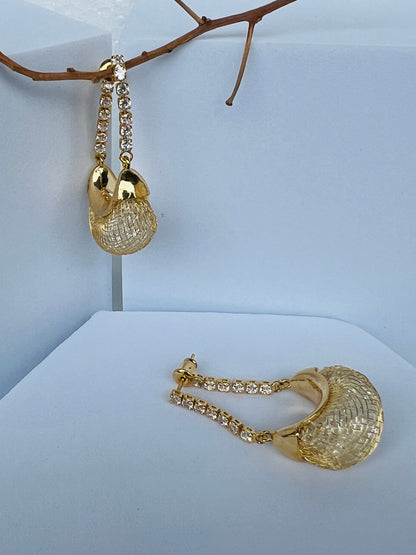 Potli Bag Diamond Earrings DB-GP110001Z