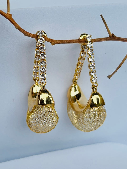 Potli Bag Diamond Earrings DB-GP110001Z