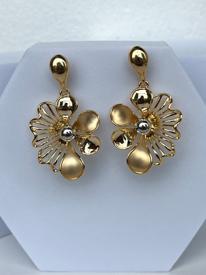 GOLD FLOURISH EARRINGS DB-GP800ZR
