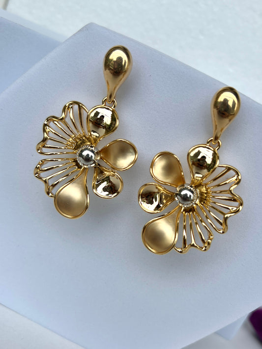 GOLD FLOURISH EARRINGS DB-GP800ZR