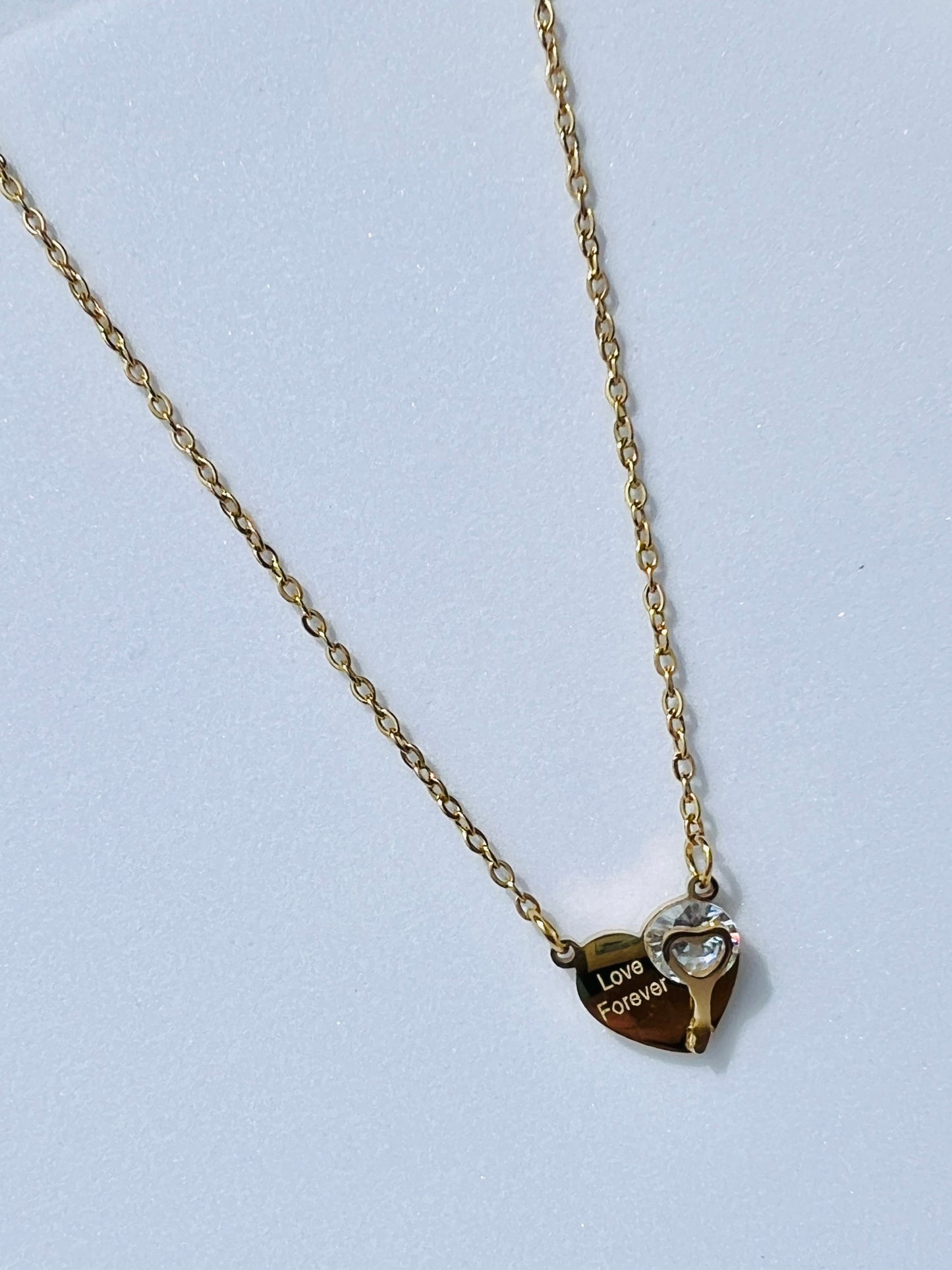 Love Forever Diamond Heart Necklace