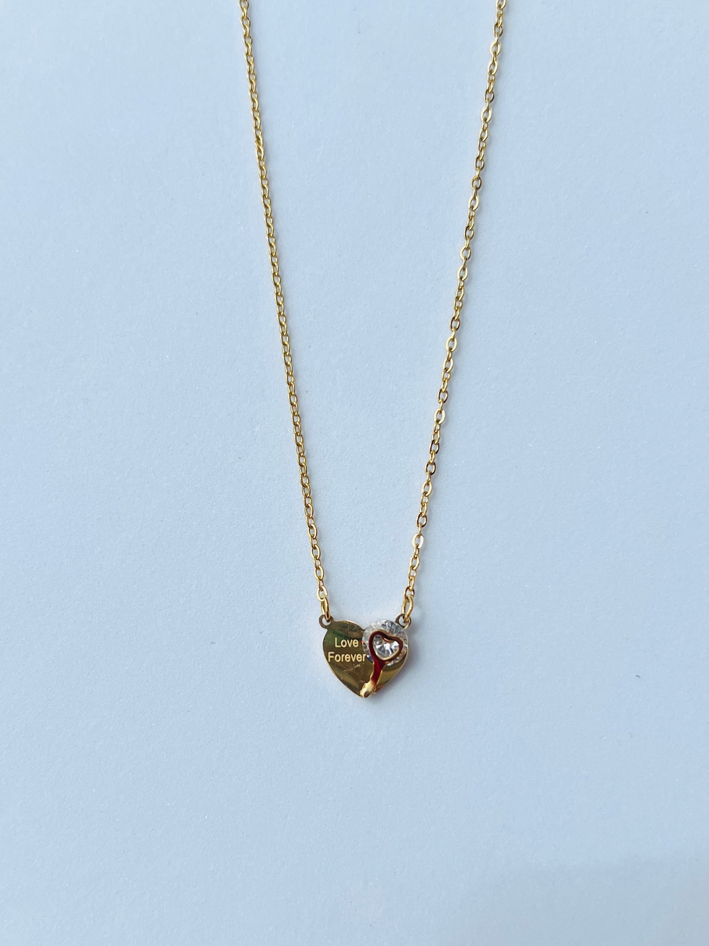 Love Forever Diamond Heart Necklace